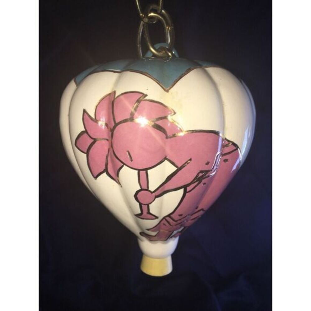 ceramic pottery hot air ballon jar‎ w plug by CVE